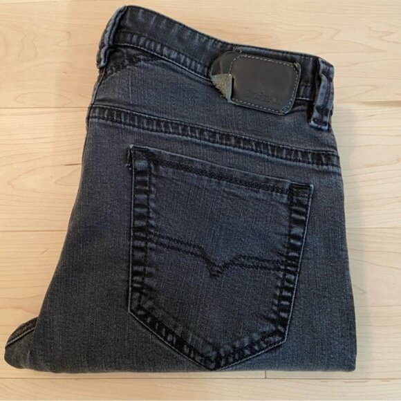 Diesel men Thavar slim skinny jeans black strong lightly stretch denim size 32 - Picture 7 of 10